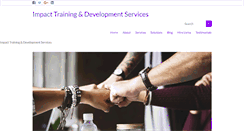 Desktop Screenshot of impacttrainingservices.com