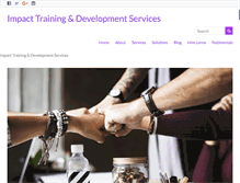 Tablet Screenshot of impacttrainingservices.com